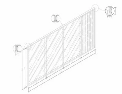 Shaneok Full Height Aluminium Profile Glass Partition
